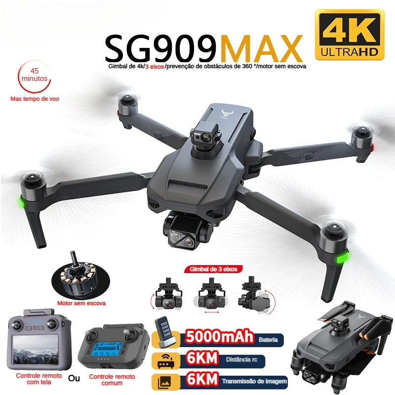 Drone Gimbal 3 Axis - ZLL SG909 SG909MAX Professionelle Drohne mit